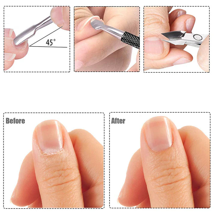 Dual-End Cuticle Pusher & Trimmer