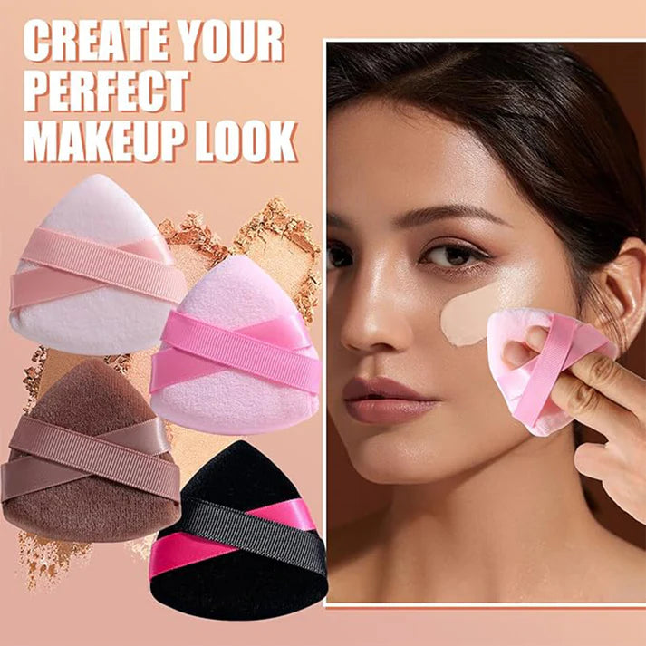 Ultra-Soft Triangle Makeup Puff Set